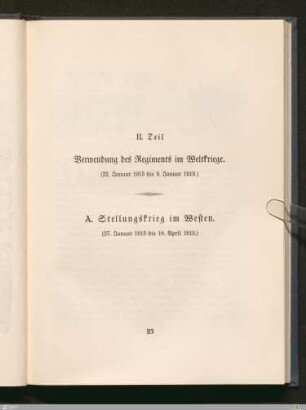 A. Stellungskrieg im Westen