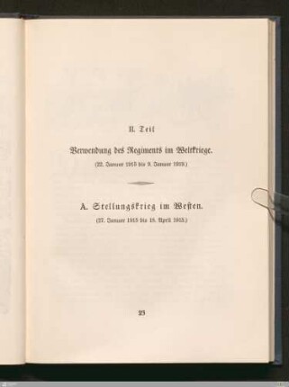 A. Stellungskrieg im Westen