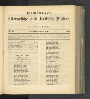 No. 36. 3. Mai 1851