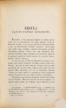 Regula sancti patris Benedicti