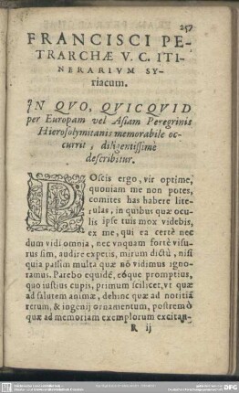Itinerarium Syriacum