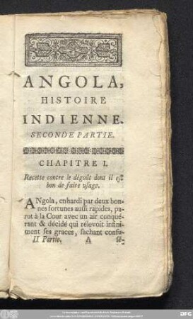 Chapitre I. Recette contre le dégoût dont il est bon de faire usage.