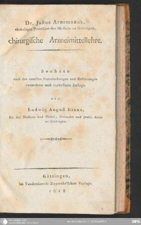 Justus Arnemann's chirurgische Arzneimittellehre