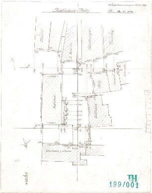 Fischer, Theodor; Nördlingen; Verwaltungs-Gebäude - Lageplan