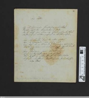 Die Stille - Cod.poet.et.phil.fol.63,I,38 : [StA 1,42/359]