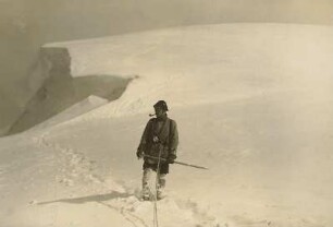 Italien. Ortlergruppe. Bergsteiger am Ortler (Alter Weg)