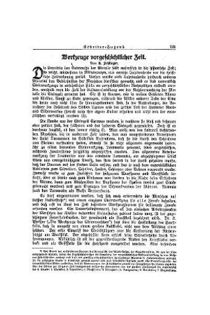 Werkzeuge vorgeschichtlicher Zeit