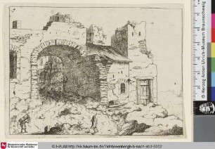 [Landschaft mit großem Torbogen in einer Ruine; Landscapes with Ruins]
