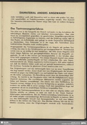 Diamaterial anders angewandt