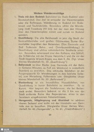 Weitere Wandervorschläge