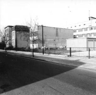 Cottbus-Spremberger Vorstadt, Bautzener Straße 42/46. Altersheim "Riedelsheim" (1903, Erweiterung 1938). Straßenansicht von Süden