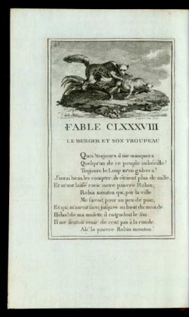 Fable CLXXXVIII. Le Berger Et Son Troupeau.