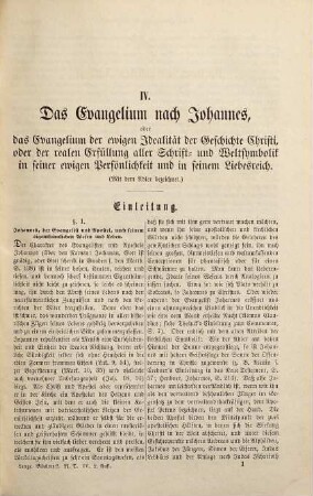 Das Evangelium nach Johannes