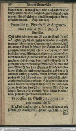 Processus 12. Gold zu augmentiren vermittelst [...]