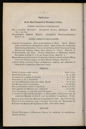 8-12, Publications