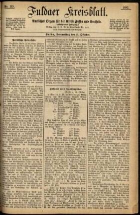 Ausgabe vom Donnerstag, den 11. Oktober 1883.