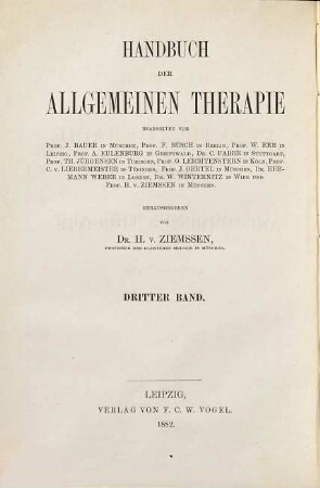 Handbuch der Elektrotherapie