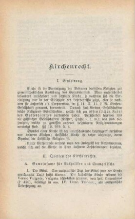 Kirchenrecht.