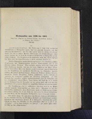 Madagaskar von 1896 bis 1905.