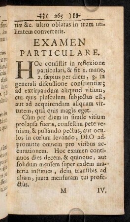 265-269, examen Particulare