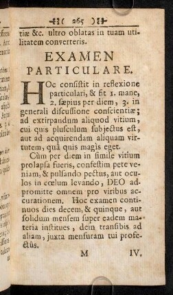 265-269, examen Particulare