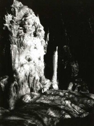 Langenhennersdorfer Bach : Sächsische Schweiz. Gottleubatal. Wasserfall in der Mündungsstufe des Langenhennersdorfer Baches (Winteraufnahme, Eiskaskade)