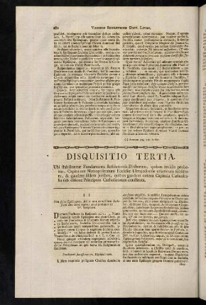 482-500, Disquisitio Tertia.
