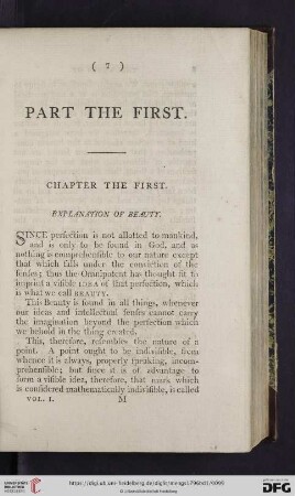 Part the first