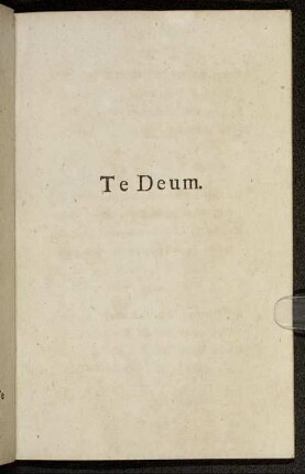 Te Deum.