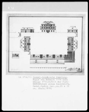 Fachwerkgebäude eines Bauernhofes
