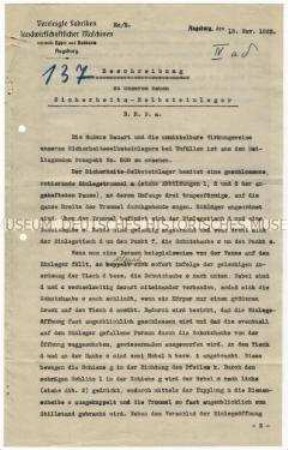 Sicherheitsselbsteinleger für Dreschmaschinen