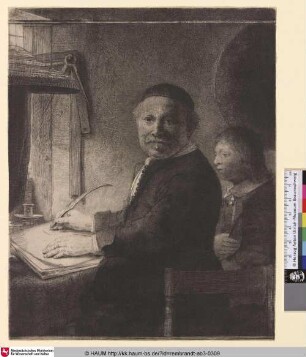 [Porträt des Lieven Willems Coppenol; Lieven Willemsz. van Coppenol, Writing Master, Smaller Plate; Le petit Coppenol]