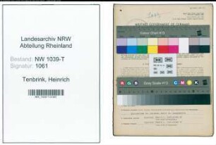 Entnazifizierung Heinrich Tenbrink , geb. 03.10.1919 (Angestellter)