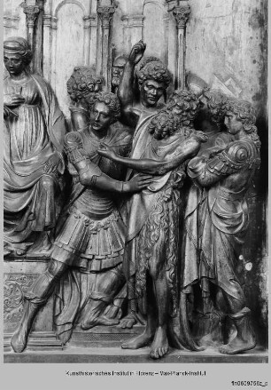 Taufbrunnen : Johannes der Täufer wird ins Gefängnis gebracht
