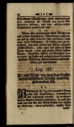 Cap. III. Art und Weise / [...]