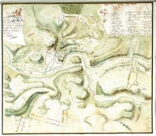 WHK 12 Spanischer Sukzessionskrieg 1701-1713 bis zum Frieden von Rastatt: Plan des Angriffs auf Huy mit Beschreibung der Belagerung durch die alliierten Armeen, 26. August 1703