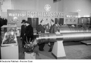 Messestand Röchlingstahl Wetzlar auf der Leipziger Frühjahrsmesse