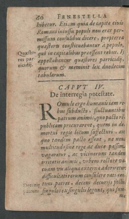 Caput IV. De interregia potestate