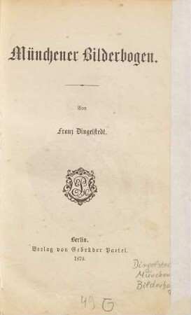 Münchener Bilderbogen