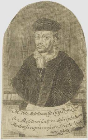 Bildnis des Petr. Mosellanus