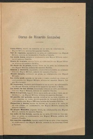 Obras de Ricardo González