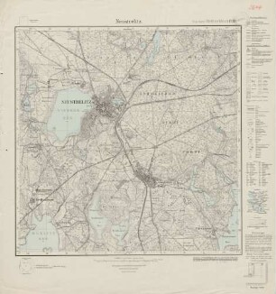 2644 (alte Nr.: 1231) Neustrelitz, Meßtischblatt (4cm - Karte)
