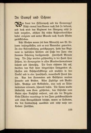 103-111, In Sumpf und Schnee