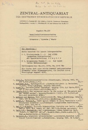 Nr. 557: Gesellschaftswissenschaften