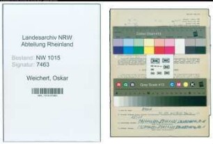 Entnazifizierung Oskar Weichert , geb. 13.04.1894 (Friseurmeister)