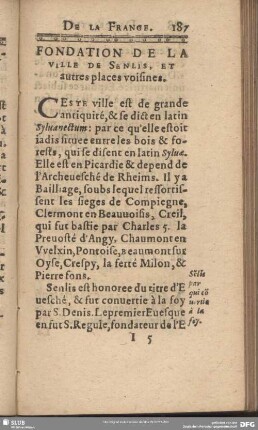 Fondation De La Ville De Senlis, Et autres places voisines