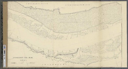 Stromkarte der Elbe. Section I. : Obermarschacht. Niedermarschacht. Geesthacht.