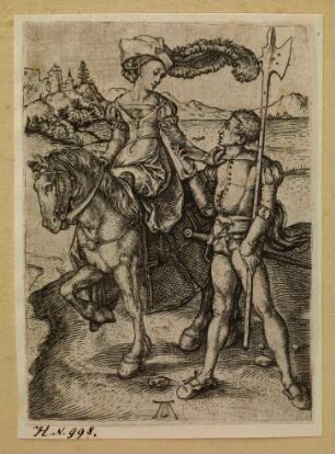 Das Fräulein zu Pferd und der Landsknecht