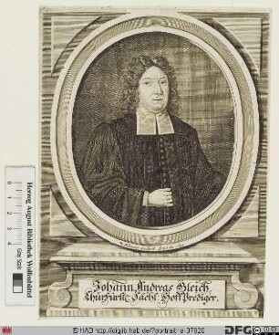 Bildnis Johann Andreas Gleich