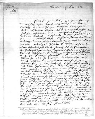Schellings Briefe an Hubert Beckers, Nr. 35 - BSB Cgm 6303(35